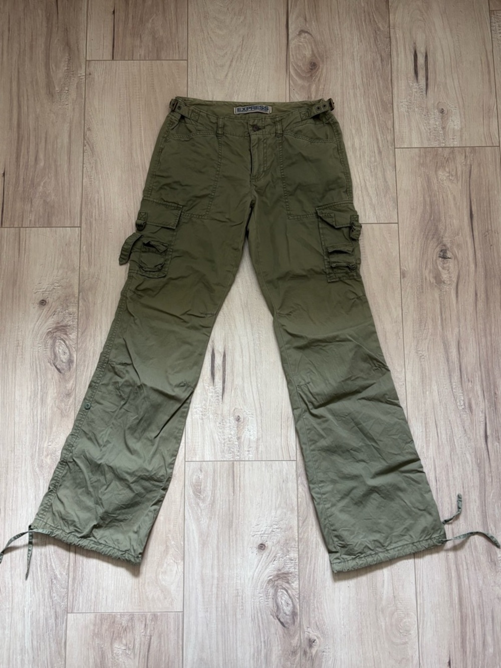 Express Olive Green Cargo Pants